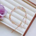 Beaded Necklace Natural Stone Waterproof Titanium Steel Freshwater Pearl 5