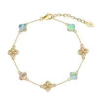 14K Gold Plated-Abalone Shell