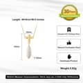 Elegant Freshwater Long Pearl Stick Pendant Necklace With Cross 5