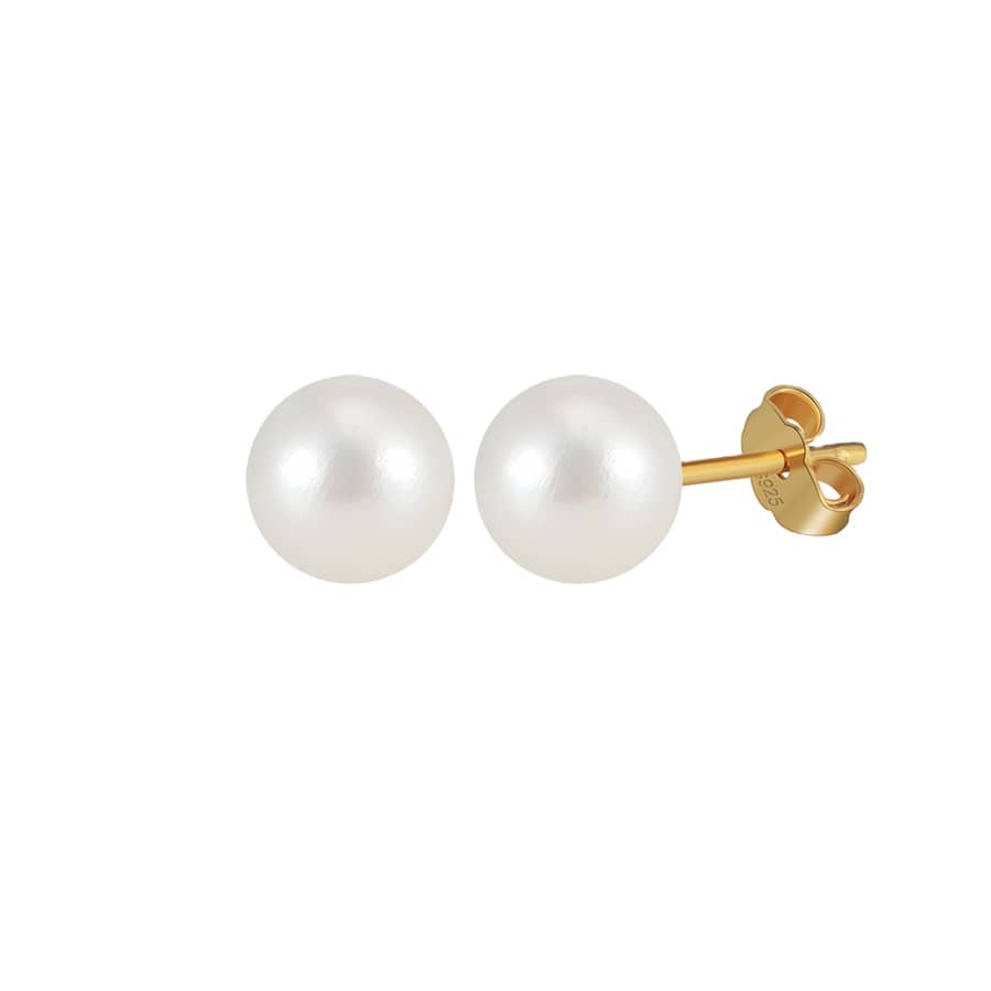 Freshwater Pearl Stud Earrings 925 Sterling Silver 3-6.5mm Pearl - main