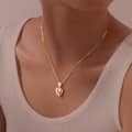 Charm Necklace Waterproof Titanium Steel Rose Shaped Charm 3