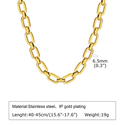 Chain Bracelet Waterproof Stainless Steel 18K Gold PVD Coated detail 6