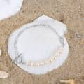Splice Freshwater Pearl 925 Sterling Silver Cuban Chain Bracelet 4