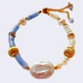 Vintage Natural Freshwater Baroque Pearl Natural Stone Bracelet 1