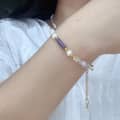 Natural Freshwater Pearl Amethyst Stone Bracelet 2