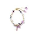 Vintage Natural Freshwater Purple Baroque Pearl Bracelet 2