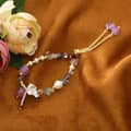 Vintage Natural Freshwater Purple Baroque Pearl Bracelet 4