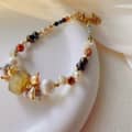 Natural Freshwater Colorful Pearl Irregular Stone Bracelet 4