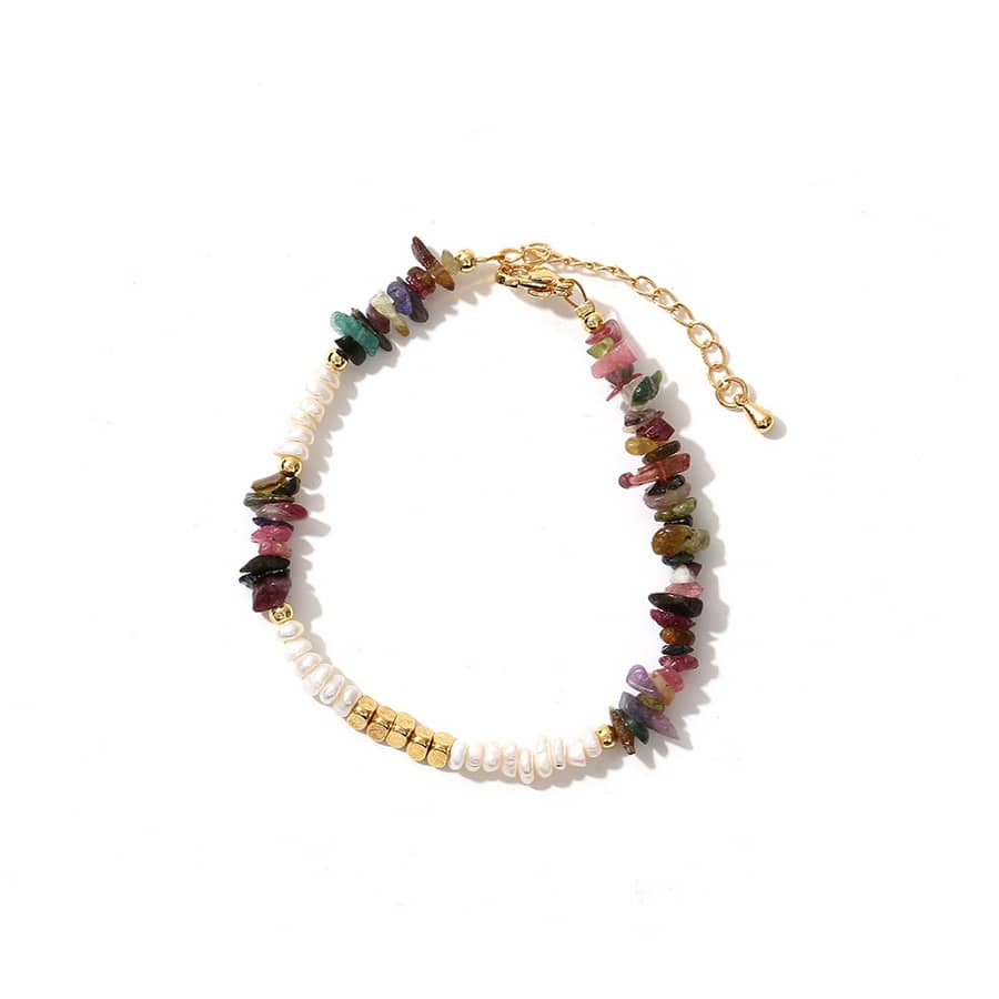 Natural Freshwater Pearl Irregular Stone Bracelet - main
