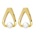 Natural Pearl Stud Earrings S925 Sterling Silver 4.5-5mm Large Pearl Stud Earrings 1