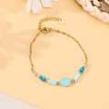 Titanium Steel Natural Stone Shell Beaded Bracelet 6