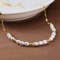 Freshwater Pearl Beaded Necklace 925 Sterling Silver Pearl Choker 1