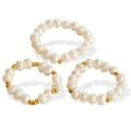 Minimalist Freshwater Pearl Ring With Handmade Beads In 18K Gold Stainless Steel 1