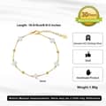 Adjustable 925 Sterling Silver Shell Pearl Four Leaf Bracelet Rhodium Plated Four Clover Bracelet 5