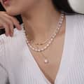 Boho Handmade Beaded Choker Colorful Half Bead Half Pearl Necklace 3