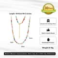 14K Gold Plated 925 Sterling Silver Bohemia Colorful Glass Beads Freshwater Shell Pearl Beaded Necklace 5