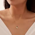 Fashion 925 Sterling Silver Freshwater Pearl 14K Gold Plated Shell Pendant Necklace 3
