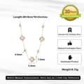 Ocean Series White Pearl Necklace 925 Sterling Silver 14K Gold Plated Seashell Charm 5