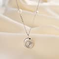 Trendy Snail Necklace 925 Sterling Silver Freshwater Pearl Chain Sea Snail Pendant 4