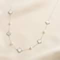 925 Sterling Silver 14K Gold Plated Shell Pearl Choker Necklace Dainty Shell Pendant 1