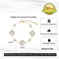 Light Luxury 14K Gold Plated 925 Sterling Silver Shell Pearl Bracelet 5