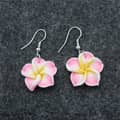 Multi Color Frangipani Flower Necklace & Artificial Plumeria Earrings Set Hawaii Summer Beach Jewelry 4