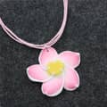 Multi Color Frangipani Flower Necklace & Artificial Plumeria Earrings Set Hawaii Summer Beach Jewelry 5