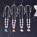 Hawaii Summer Beach Gold Foil Sea Shell Pendant Adjustable Choker With Cowries Puka Shell Necklace 1