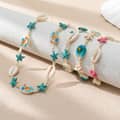 Summer Beach Holiday Puka Shell Jewelry Handmade Turquoise Sea Turtles Starfish Cross Choker Necklace Men 2
