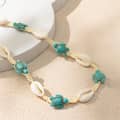 Summer Beach Holiday Puka Shell Jewelry Handmade Turquoise Sea Turtles Starfish Cross Choker Necklace Men 4