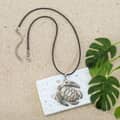 Fashion Big Sea Turtle Flower Leaf Leather Necklace Men Summer Beach Natural Abalone Shell Pendant Necklace Jewelry 3