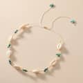 Cowry Puka Sea Shell Necklace with Summer Beach Shell Beaded Choker, Natural Stone Sea Turtle Jewelry 6
