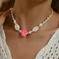 Red-1 Frangipani Necklace