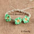 Green-3 Frangipani Bracelet