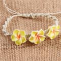 Yellow-3 Frangipani Bracelet