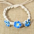 Blue-3 Frangipani Bracelet