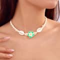 Trendy Handmade Puka Shell Cowries Woven Choker Hawaii Summer Holiday Gifts Jewelry Cute Plumeria Frangipani Flower Necklace 3