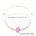 Trendy Handmade Puka Shell Cowries Woven Choker Hawaii Summer Holiday Gifts Jewelry Cute Plumeria Frangipani Flower Necklace 5