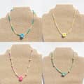 Handmade Miyuki Beaded Choker With Plumeria Frangipani Flower Pearl Beads Necklace 3
