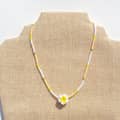 Handmade Miyuki Beaded Choker With Plumeria Frangipani Flower Pearl Beads Necklace 5