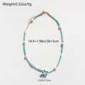 Handmade Miyuki Beaded Choker With Plumeria Frangipani Flower Pearl Beads Necklace 6