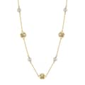 Shell Pearl Lucky Four-leaf Clover Collarbone Necklace, 925 Silver 1