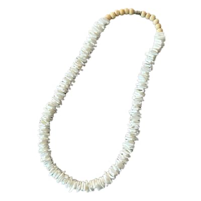 Boho Handmade Natural Puka Shell Chips Choker Hawaiian Summer Beach Seashell Plumeria Rasta Necklaces Men detail 5