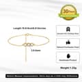 Minimalist Three Freshwater Pearls 14K Gold Plated Adjustable Bracelet, 925 Sterling Silver 5