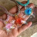 Beach Style Vacation Necklace Inner Flower Lampwork Pendants Thick Rope Glass Starfish Charm 2