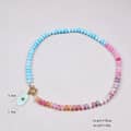 B Abacus Beads - Green Natural Stone