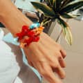 Summer Beach Ocean Style Lobster Necklace Handmade Bead Bracelet Colored Glass Shell 2