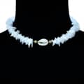Trendy Handmade Natural Irregular Puka Shell Chips Choker Sweet Hawaiian Beach Seashell Conch Rasta Necklaces Men 2