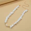 Trendy Handmade Natural Irregular Puka Shell Chips Choker Sweet Hawaiian Beach Seashell Conch Rasta Necklaces Men 5