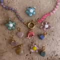 Summer Beach Natural Stone Colored Necklace Stainless Steel Ceramic Bead Dopamine Pendant 1